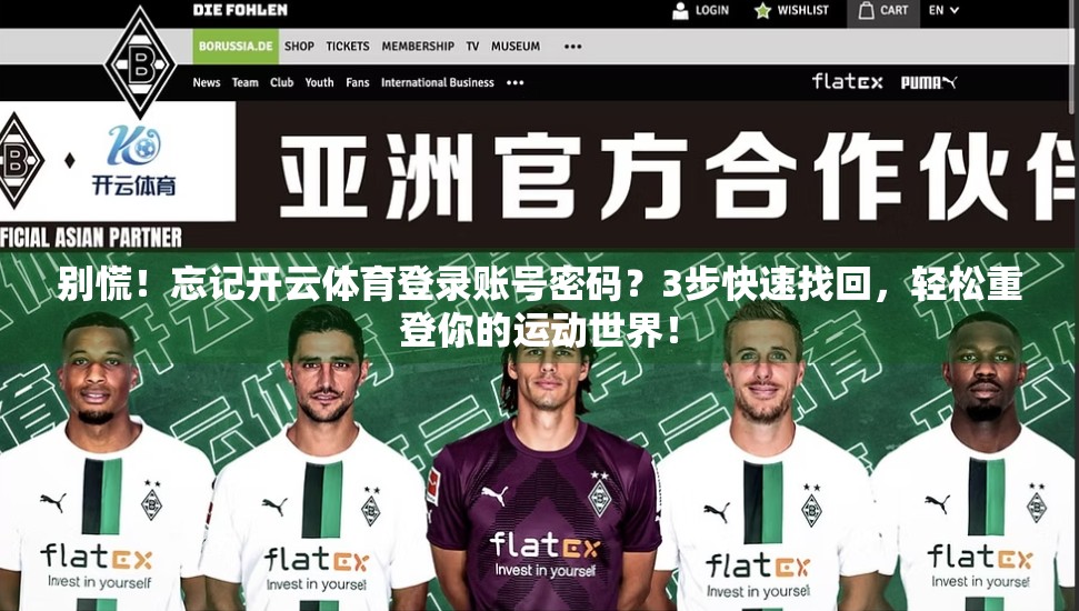 别慌！忘记开云体育登录账号密码？3步快速找回，轻松重登你的运动世界！