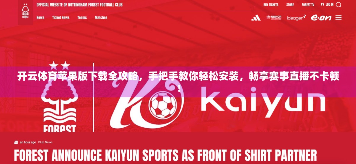开云体育苹果版下载全攻略，手把手教你轻松安装，畅享赛事直播不卡顿！