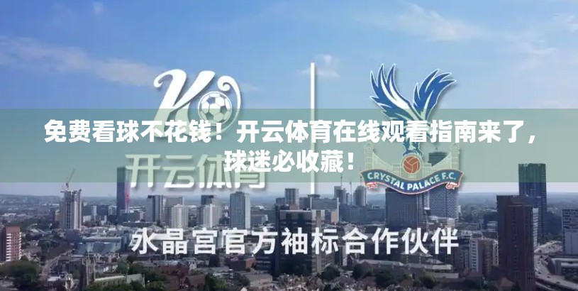 免费看球不花钱！开云体育在线观看指南来了，球迷必收藏！