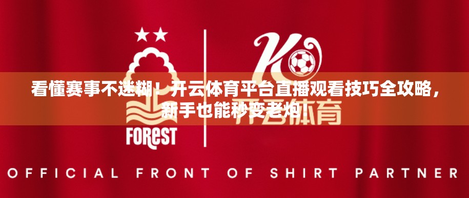 看懂赛事不迷糊！开云体育平台直播观看技巧全攻略，新手也能秒变老炮！