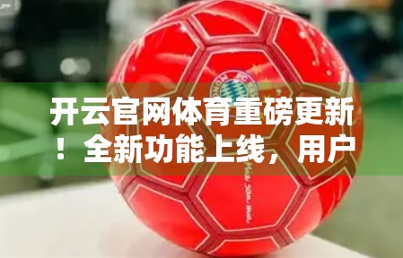 开云官网体育重磅更新！全新功能上线，用户体验全面升级！