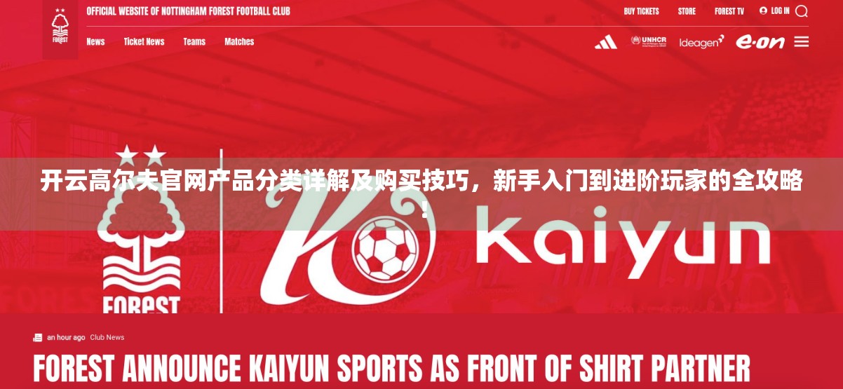 开云高尔夫官网产品分类详解及购买技巧，新手入门到进阶玩家的全攻略！