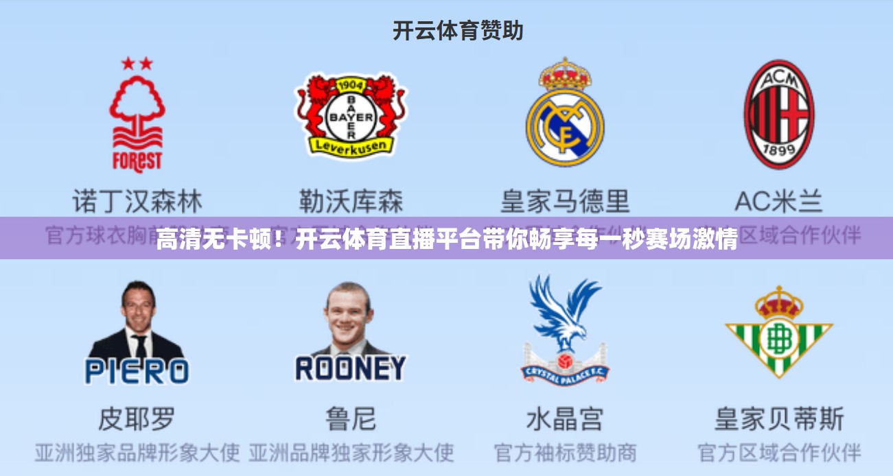 高清无卡顿！开云体育直播平台带你畅享每一秒赛场激情