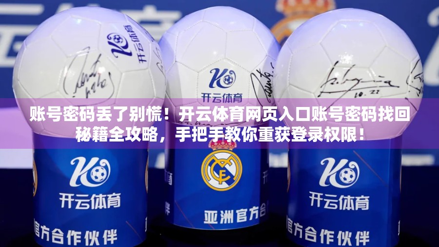 账号密码丢了别慌！开云体育网页入口账号密码找回秘籍全攻略，手把手教你重获登录权限！