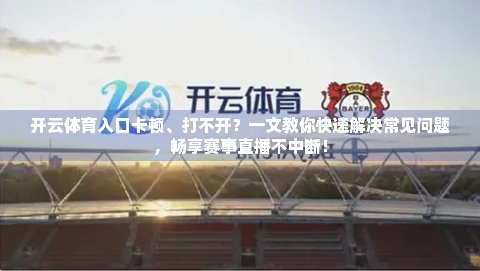 开云体育入口卡顿、打不开？一文教你快速解决常见问题，畅享赛事直播不中断！